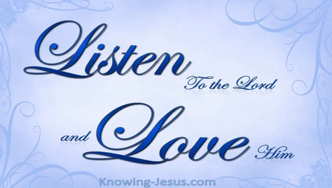 Listen and Love (devotional) (blue)